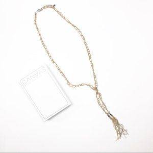 Canvas Braided Loop Chain Necklace